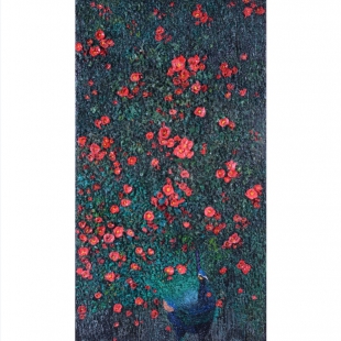 30  喜雀昂首花燦燦(一)(圖)