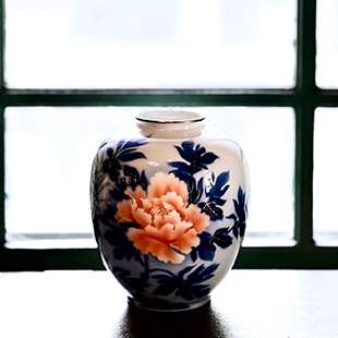 【昭和老件】Y334 深川製 花器(圖)
